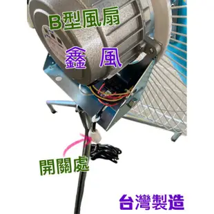 工廠最愛『超便宜』24吋 1/2HP B型工業電扇 工業扇 立扇 大風量電風扇 排風扇 大型風扇 另有1HP(台灣製造)