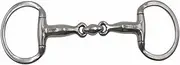AMKA Double Jointed Solid Stainless Steel Olive Head Snaffle Bit Thickness 18mm Rings 65mm