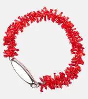 [Dries Van Noten] Dries Van Noten Beaded necklace One Size red
