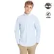 Timberland 男款天空藍長袖牛津襯衫|A2ES5B02
