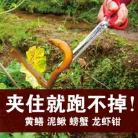 在飛比找樂天市場購物網優惠-60CM 直口 鰻魚 螃蟹 龍蝦夾 黃鱔夾 不銹鋼加長抓蛇鉤