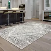 Glamor Beauty Light Grey Rug