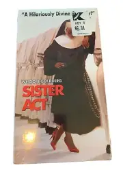 Sister Act VHS Tape NOS Kmart Tag With Buena Vista (Disney) Watermark Misprint