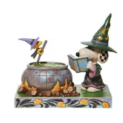 Peanuts by Jim Shore Halloween Witch Snoopy & Woodstock