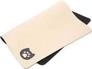 ERINGOGO Absorbent Pet Feeding Mat for Dogs and Cats Non Slip Design Quick Dry Diatomite Material with Paw Print Keeps Floors Clean and Prevents Spills