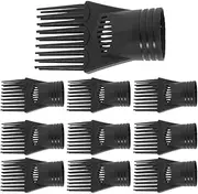 WOFASHPURET 10Pcs Professional Hair Dryer Comb Attachments Lightweight Nozzles for Diffusing and Styling Durable Hair Dryer Accessories for Maximum Volume and