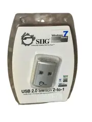 SIIG USB 2.0 SWITCH HUB PORT SPLITTER 2-to-1 (JU-SW2112-S2) BRAND NEW!