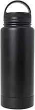 Cabinet Safes Stainless Steel Hidden Tumbler Water Bottle Stash Box Diversion Safe With Huge Secret Stash Compartment Gun Safes(Black A)