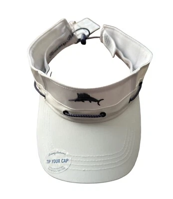 TOMMY BAHAMA TIP YOUR CAP Unisex Light Khaki Adjustable Visor - OSFA