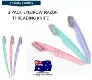 3pcs/pack Eyebrow Trimmer Makeup Knife Eyebrow razor Face Hair Removal
