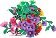 Gadpiparty 10Pcs Flower Embroidered Iron Patches for DIY Clothing Beautiful Floral Appliques for T Shirts Bags and Crafts Safe Durable and Design