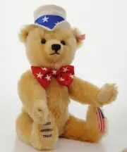 STEIFF Bear "FIRST AMERICAN TEDDY," Growler Mint/Box/Tag #667183