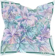[Yoogain] Boho Style Flower Mystery Purple silk scarf pashmina silk scarfcute for indian for christmas scarf bufandas para mujer para frio, Boho Style Flower Mystery Purple