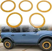 5X Bead Lock Wheel Trim Rings Kit Fit for 2021-2024 Ford Bronco Sasquatch