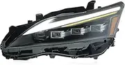 Pair 4-Lens Headlight Assemblies Compatible For Lexus CT200h 1.8L 2011-2020 LED Modified Headlight Streamer Steering Day Running Light(Left-hand drive)