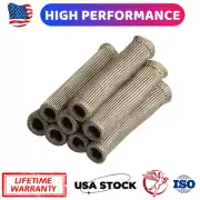2500° Titanium SPARK PLUG WIRE BOOTS HEAT SHIELD PROTECTOR SLEEVE SBC BBC 350 (for: Honda)