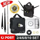 2Pcs Silent DIY Quartz Movement Clock Motor Mechanism Long Spindle Repair Parts