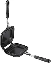 Double Grill Pan, Double-Sided Multifunction Pan Fry Pan,Sandwich Toaster Breakfast Maker,Omelette Pan Nonstick Baking Pan,Multifunctional Toast Mould