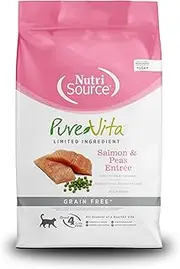 Pure Vita Grain Free Salmon & Peas Cat Food 6.6 Lb