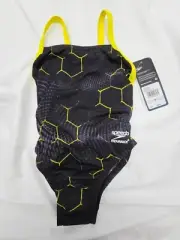 Speedo Youth Swimsuit One Piece Endurance+ Flyback Printed Youth Size 20