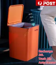 20L 30L Smart Auto Induction Rechargable Trash Rubbish Waste Bin Can No Touching