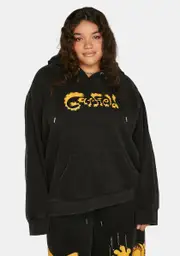 [Dolls Kill X Garfield] Plus Good Cat Bad Cat Fleece Hoodie