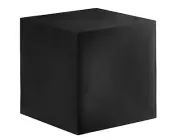 MasonWays 12" x 12" x 12" Solid Black Plastic Display Filler Cube / Riser
