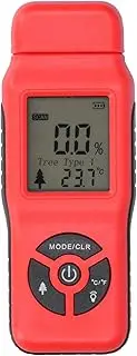 Wood Moisture Meter, Poket Size Wood Moisture Detector, Calibration for Moisture Detection in Wood(red)