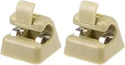 uxcell 2pcs Sun Visor Support Clip Retainer for Mercedes-Benz W201 190 Class 1982-1993 No.A12681000128412 Sun Visor Support Clip Holder Bracket Hanger Plastic Beige Anti Vibration