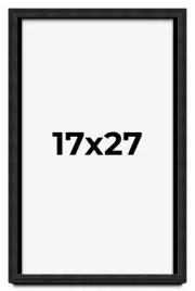 17x27 Shadow Box Black Rustic Barnwood Display Frame | 1.125 Inch Deep | 0.875