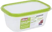 Décor Match-Ups 1.5L Food Storage Container | Lid & Base Colour-Matching | Ideal for Meal Prep | Dishwasher, Freezer & Microwave Safe | Green