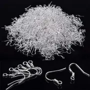 925 Sterling Silver French Wire Earring Hooks Fish Hook Earrings Sterling Sil...