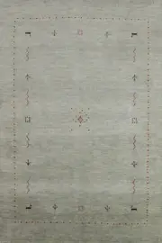 High-quality Hand-woven Wool Rug Durable Gabbeh Carpet 4x6 ft.