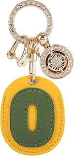 ZZBBFDJY Numbered Leather AirTag Case with Metal Keychain,Shockproof and Dustproof,Anti-Scratch Air Tag Holder,Lightweight