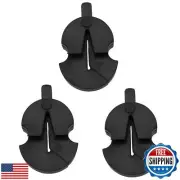 Tourte Style Rubber Mute LQ Industrial 3PCS Tourte-Style Black Rubber Mute fo