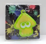 Splatoon 3 squid inkling yellow plastic keychain charm 2"