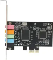 ASHATA Pcie Sound Card, 5.1 Internal Sound Card for PC 7 /Vista/Xp 32/64 Bit wit