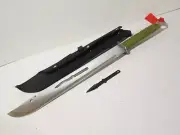Fantasy Long Knife with Throwing knife matching set