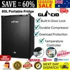 Glacio Camping 80L Portable Fridge Cooler Upright 12V/24V/240V Caravan Black New