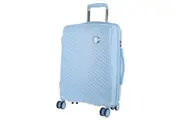 Pierre Cardin Inspired Milleni Cabin Luggage Bag Travel Carry On Suitcase 54cm (39L) - Blue