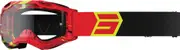 Shot Assault 2.0 Drop Motocross Goggles, black-red for Men One Size Black Red