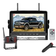 Wireless 7" DVR Monitor Backup Camera Reversing 12-24v Caravan Trailer Camper Rv
