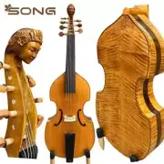 Cold Old Gamba, Flames 7 strings 27" Viola da gaba, Carved Women Face,Good sound