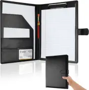 Professional Padfolio Clipboard Faux Leather Portfolio Folder Binder Holder