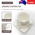Premium Ceramic Coffee Cup With Saucer Milk Tea Espresso Cup Mug Novelty Gift