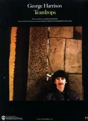 GEORGE HARRISON TEARDROPS SHEET MUSIC PIANO/VOCAL/GUITAR/CHORDS 1981 BEATLES NEW