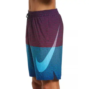 出清 NIKE HORIZON STRIPE 成人男九吋海灘褲 沙灘褲 衝浪褲 短褲 DRI-FIT NESSB508