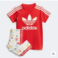 在飛比找蝦皮購物優惠-Adidas正品小童短袖套裝