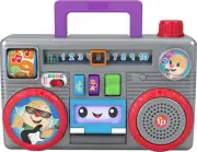 Laugh & Learn Busy Boombox, Retro-Inspired Musical Infant Activity Toy with L...