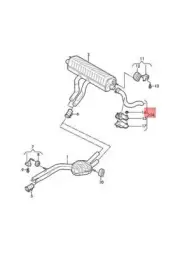 OEM AUDI Q7 4MB 4MG Trim For Exhaust Tail Pipe Left 4M0253681AJ